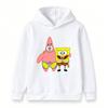 Kids Boys Girls Hoodie, Cute Cartoon Star Sponge Printed Pullover Hooded Sweatshirt Casual Warm Top for Toddlers