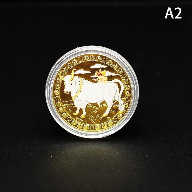 Zwölf Sternbilder Gedenkmedaille Münze Dekoration Farbig Sammlerstück Dekorative Münzen Souvenir Geschenk