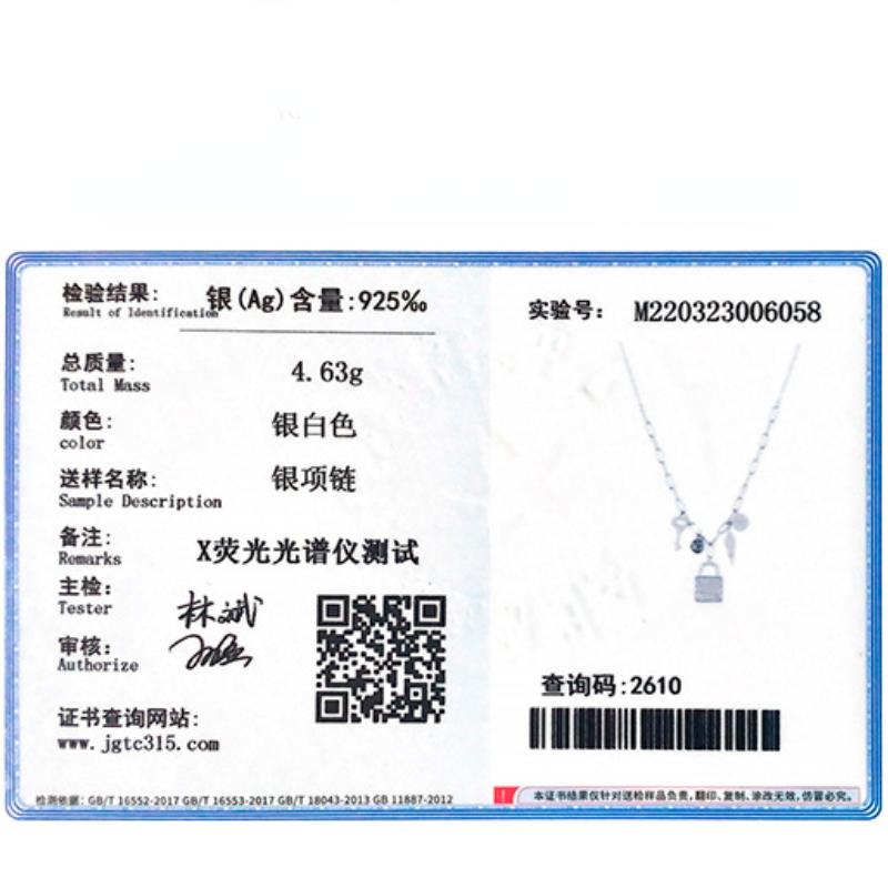 Tancise S925 Sterling Silver Luxury Personality Pendant Necklace Women's Classic Tide Necklace