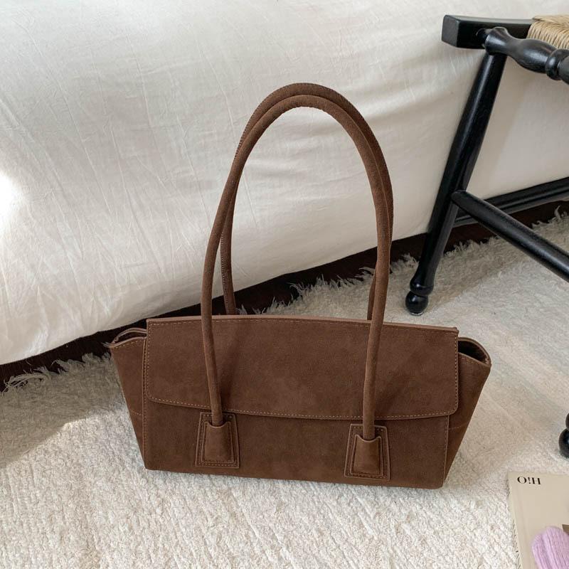 Suede Bag Women's 2025 New Trendy Autumn and Winter Large-capacity Tote Bag Commuter Shoulder Underarm Bag Handbag