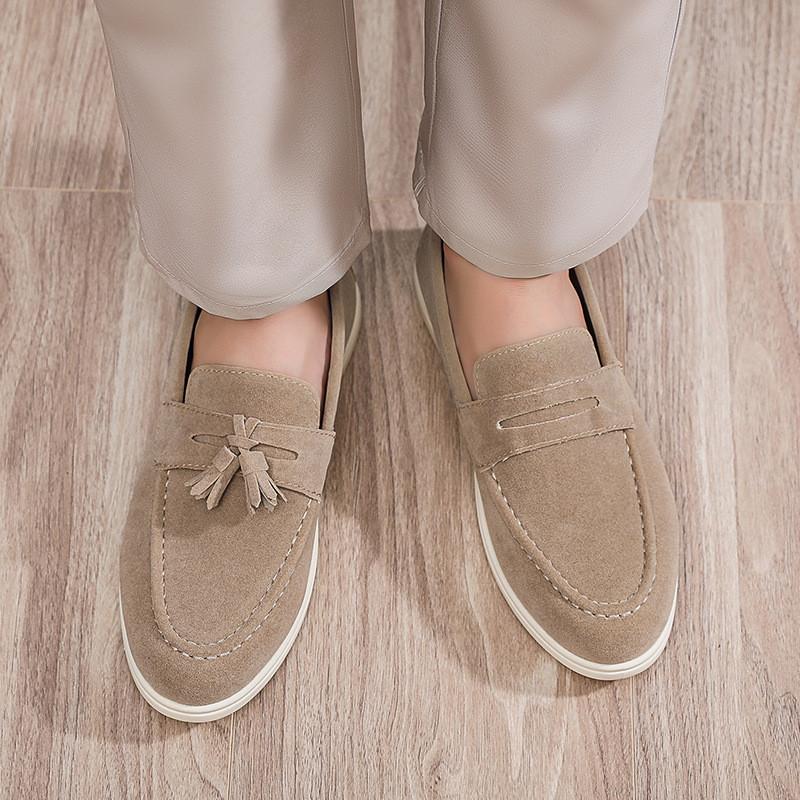 Lazy Slip On Mens Casual Shoes With Durable Pu Upper For Summer Walking Comfort