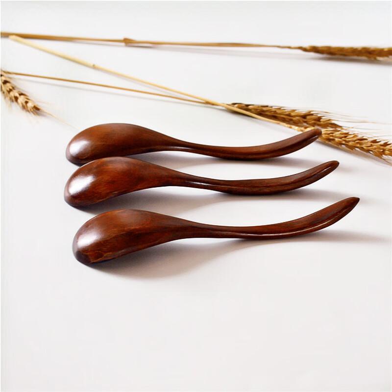 Japanese Wooden Curved Handle Stirring Spoon