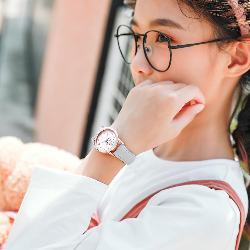 BK44 Fashion Children's Pointer Quartz Watch for Girls Waterproof Night Light 5-15 Year Old Elementary School Girls' Watch