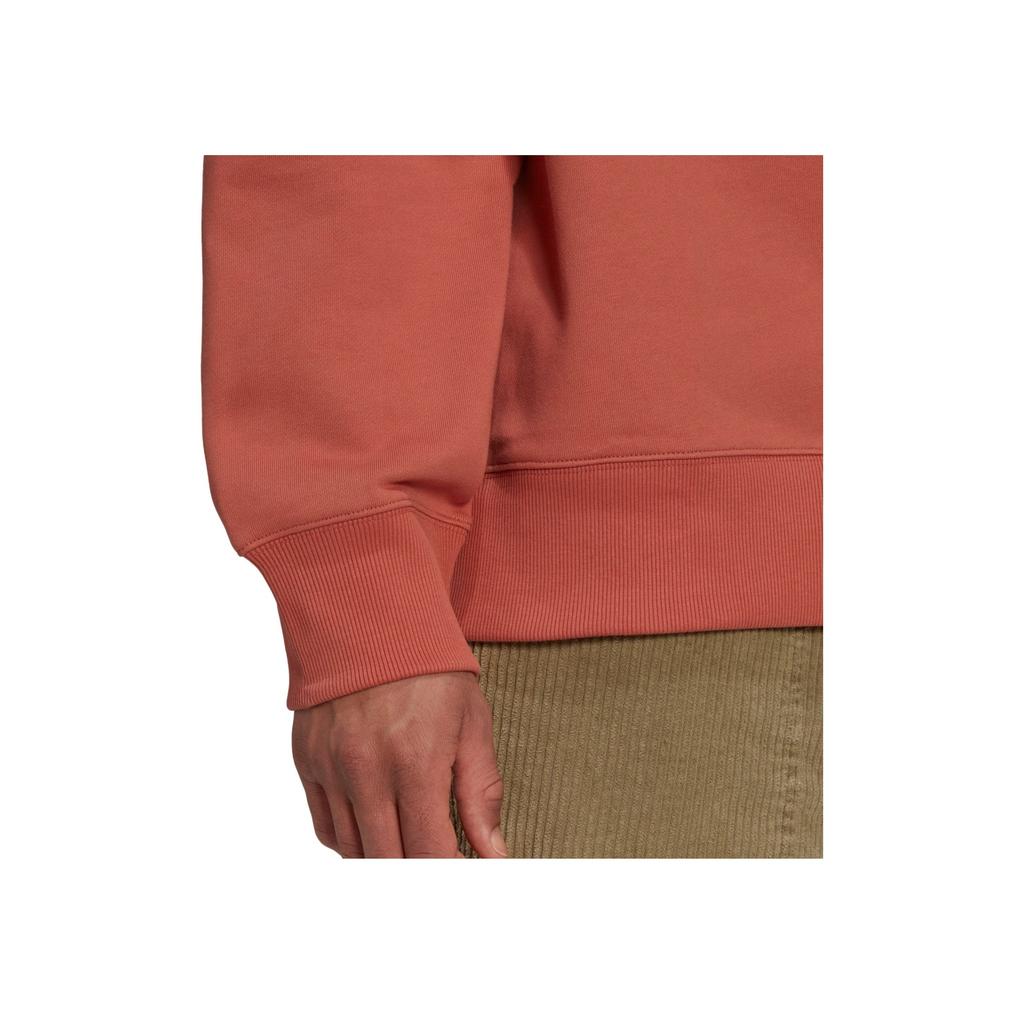 Adidas Originals Trefoil Solid Color Logo Embroidered Crew Neck Pullover Sweatshirt Men Sweatshirt HK0308