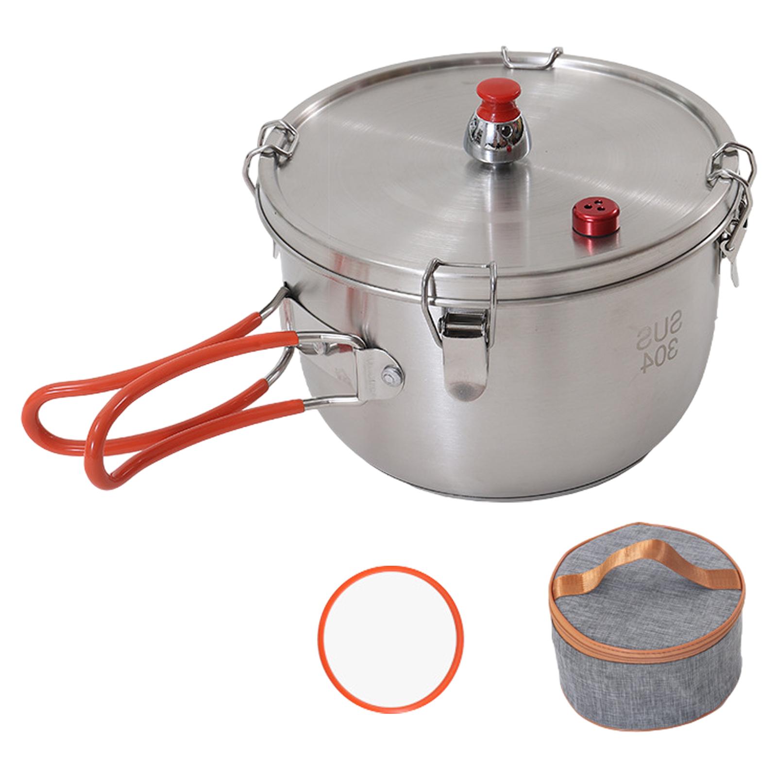 

Уличная скороварка Кастрюля для мяса Портативная походная скороварка Уличная посуда Кастрюля для приготовления на плите Легко переносить A