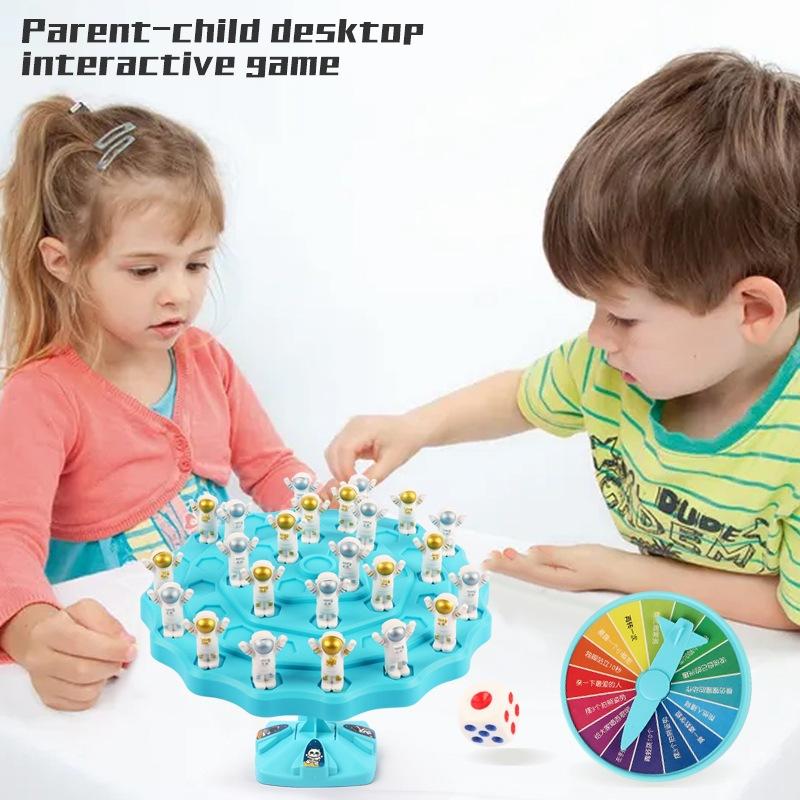 Spaceman Balance Tree Toy Children's Educational Montessori Math Toys Balancing Board Parent-Child Interaction Table Games