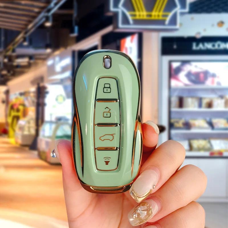 4 Buttons Silicone Car Key Cover Case Shell Set for Ford EQUATOR JMC Plus 5 6 7 Sport EcoBoost Smart Remote Keychain Accessories