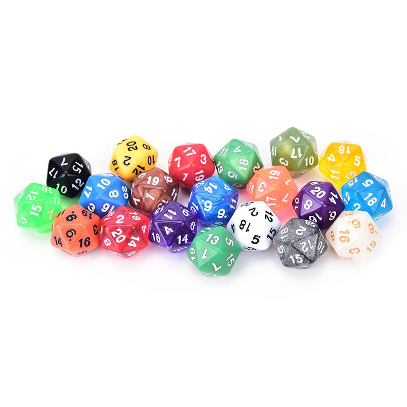 1Pc D20 Gaming Dice Twenty Sided Die Number 1-20 For Rpg Game