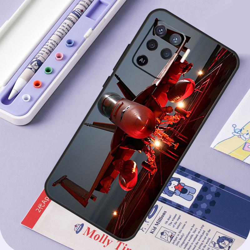 Aircraft Plane For Oppo A17 A18 A94 A74 A54 A15 A38 A58 A78 A98 A40 A60 A80 A16 A76 A96 A57 A77 A5 Pro Case