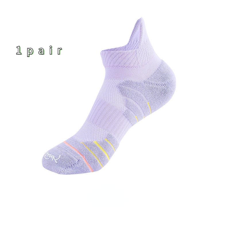 

Размер 35-39, женские летние тонкие дышащие носки с низкой трубкой для бега, спортивные носки с полотенцесушителем One-size фиолетовый