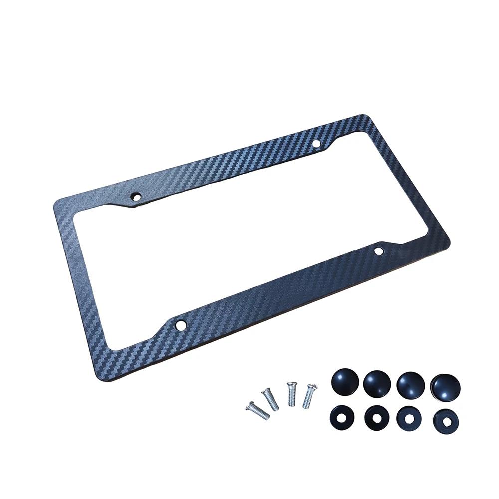 1/2PCS Racing Style US EU Standard ABS Car License Plate Frame For Tofu Akina Fake Taxi Spoon Hokkaido Decoration Car Accessorie License Plate Covers