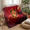 Spain Football Printed Flannel Blanket Skin Friendly Warm Decorative Throw for Indoor Couch Bed Daily Use