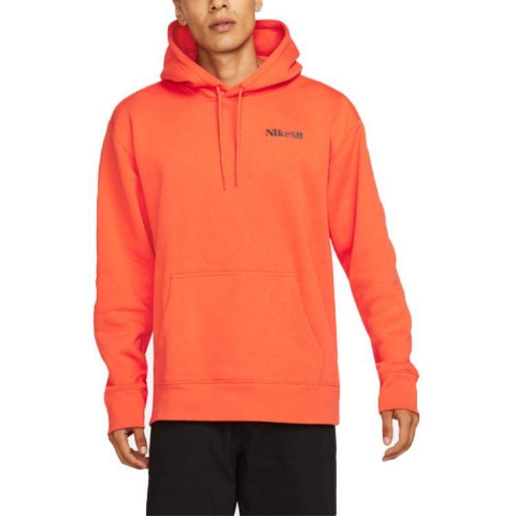 Nike Sweatshirts Men's Rush Orange Hooded Moderate Other DA4256-800