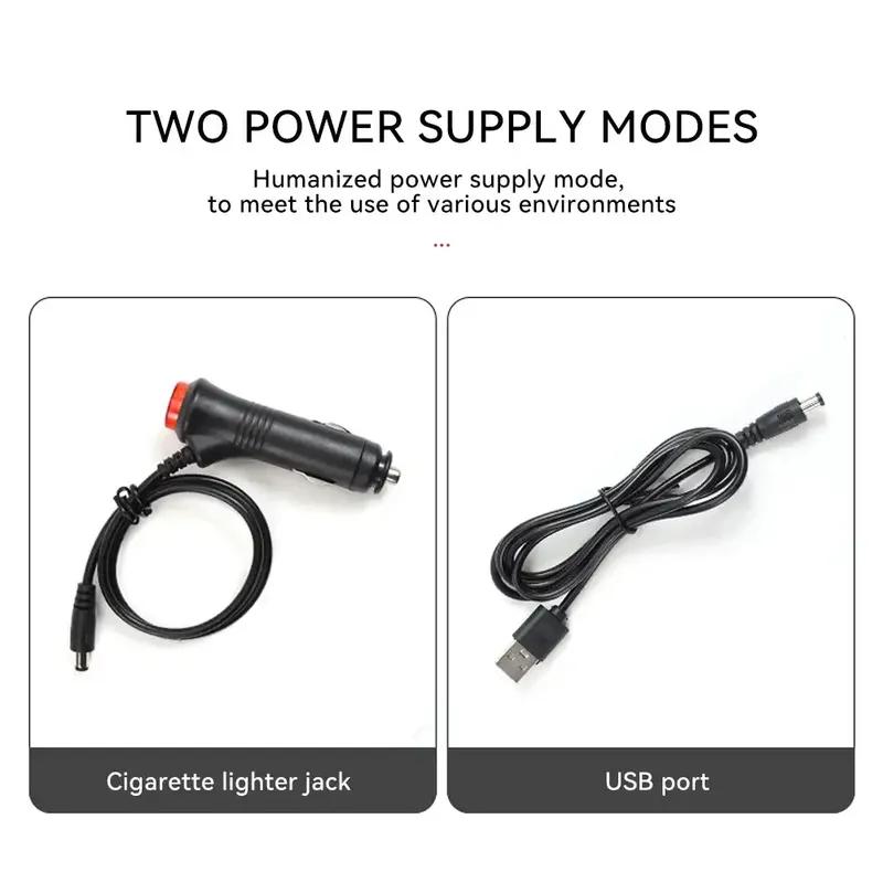Car Ambient Mood Foot Light USB LED Car Backlight Atmosphere Light With Cigarette USB Lighter Lamp Strips Auto Accessories