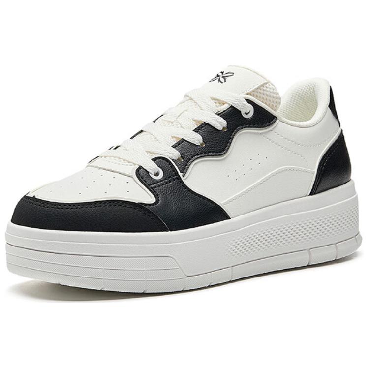 Anta Jelly 2 Comfortable Versatile Non-Slip Wear-Resistant Lightweight Low-Top Skate Shoes Women Sneaker White Black 122528032-7