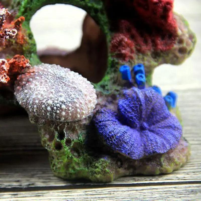 Aquarium Decor Reef Coral Resin Cave for Freshwater Saltwater Fish for Tank