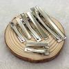 20-50pcs 32/40/45/55/75/98mm Flat Metal Single Prong Alligator Hairpin Clip Base for DIY Hair Clips Jewelry Making Accessories