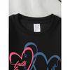 European sizes Girls Crew Neck Sweatshirt Faith Hope Love Hearts Design, Soft Cozy Pullover, Warm Casual for Autumn Winter.