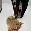 Handmade Wedding Groomsmen Hanfu Embroidery Zipper Tassel Cheongsam Pendant Diy Hairpin Bead Stringing Adult Alloy  Glass