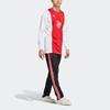Adidas Alphabet Print Colorblock Crewneck Long Sleeve T-Shirt Men Tops Red IN4723