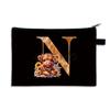 26 letter print size change bag Oxford cloth zipper storage bag Student portable pencil case