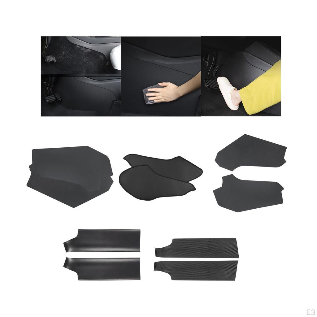 2 Pieces Center Console Anti Kick Mat Durable Replaces Car Interior Accessories Premium Spare Parts