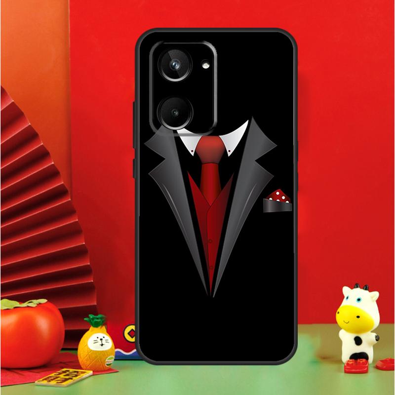 Suit and Tie For Realme 10 11 12 13 14 Pro Plus 15 GT7 Pro GT6 C65 C67 C63 C61 C55 C51 C53 C35 C75 Case