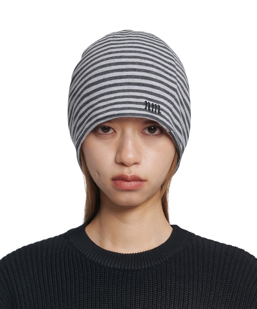 Nomaenyueol Nm Stripe Beanie - Gray