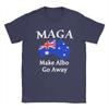 For Australia sake Make Albo Go Away Men T Shirt  Novelty Tee Shirt Short Sleeve Crewneck T-Shirts Plus Size Clothing