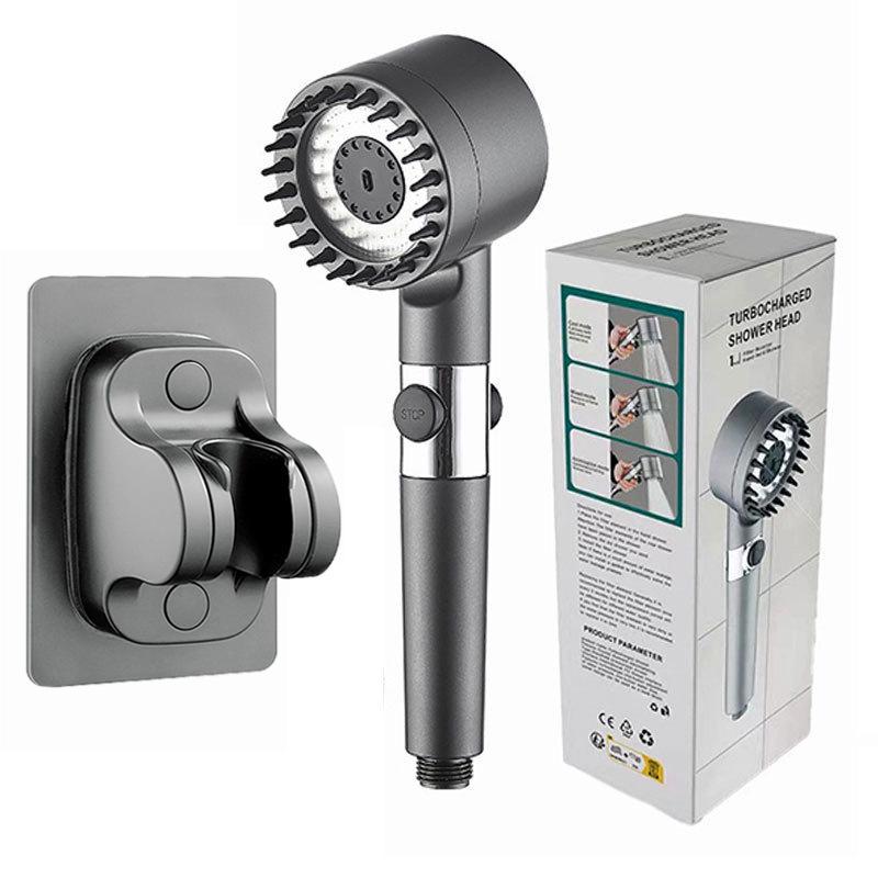 Ultra-Strong Supercharged Massage Shower Head Set with Filter & Hose
