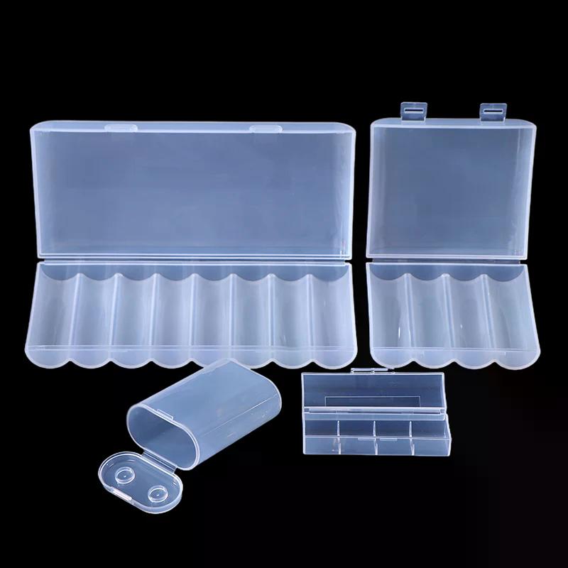 1/3PCS 1 Section/2 Section/4 Section/8 Section 21700 Battery Anti Fall Protection Box 21700 Battery PP Plastic Storage
