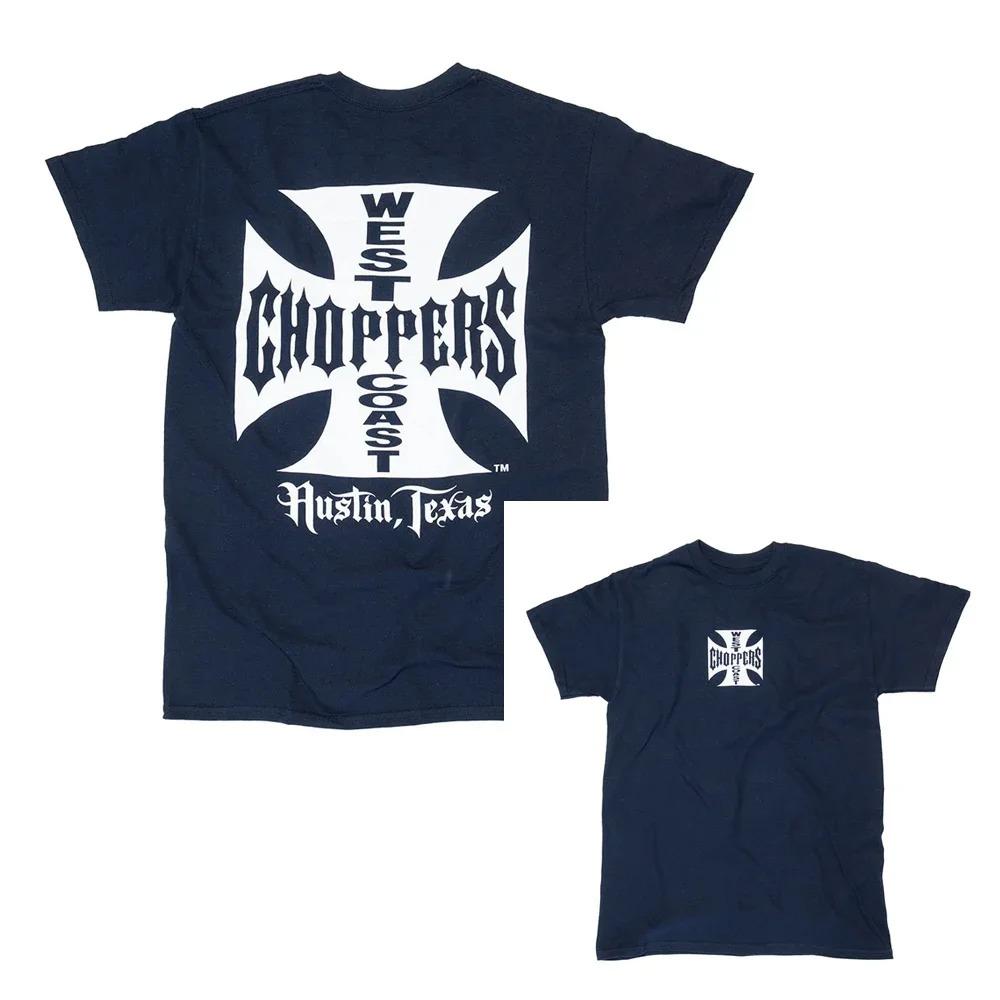 West Coast Choppers Grafik Herren T-Shirt Oversized Y2k Streetwear Kurzarm Lässig Locker Kurzarm O-Ausschnitt T-Shirt Kleidung