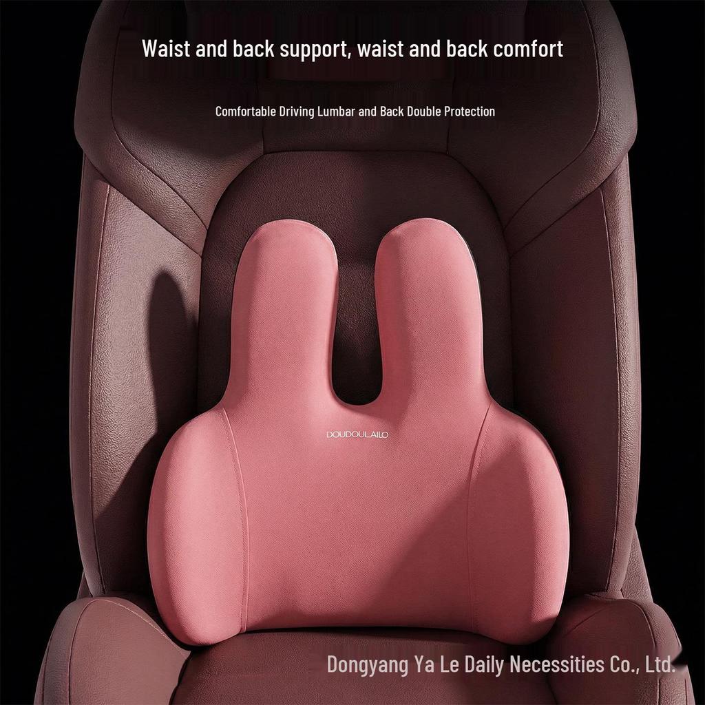 Ergonomic Memory Foam Lumbar Support Pillow for Office and Car Seats