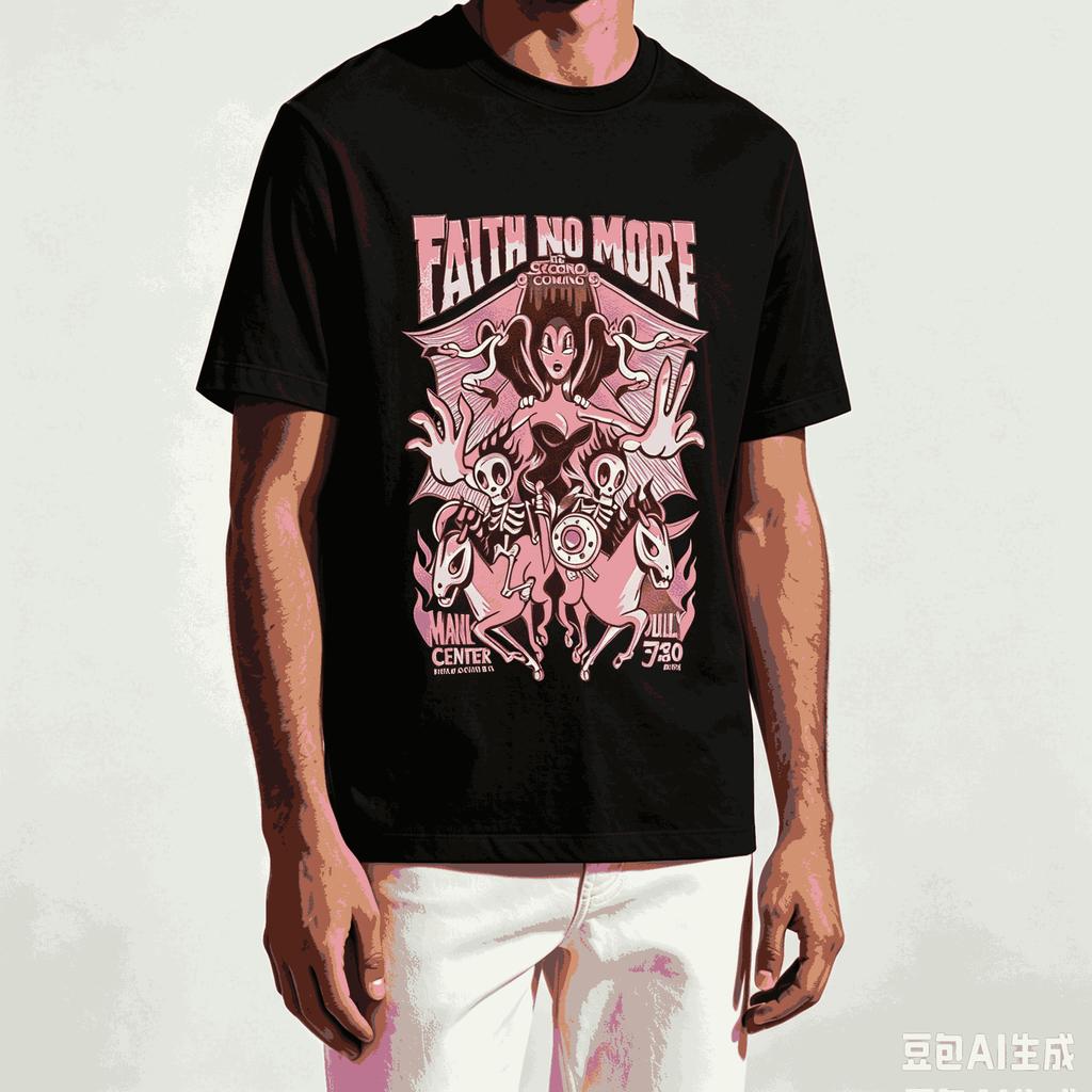 Faith No More For Fan Gift Tshirt Unisex Unisex Harajuku Oversized Unisex Short Sleeve Streetwear High Quality Couples Classic Soft