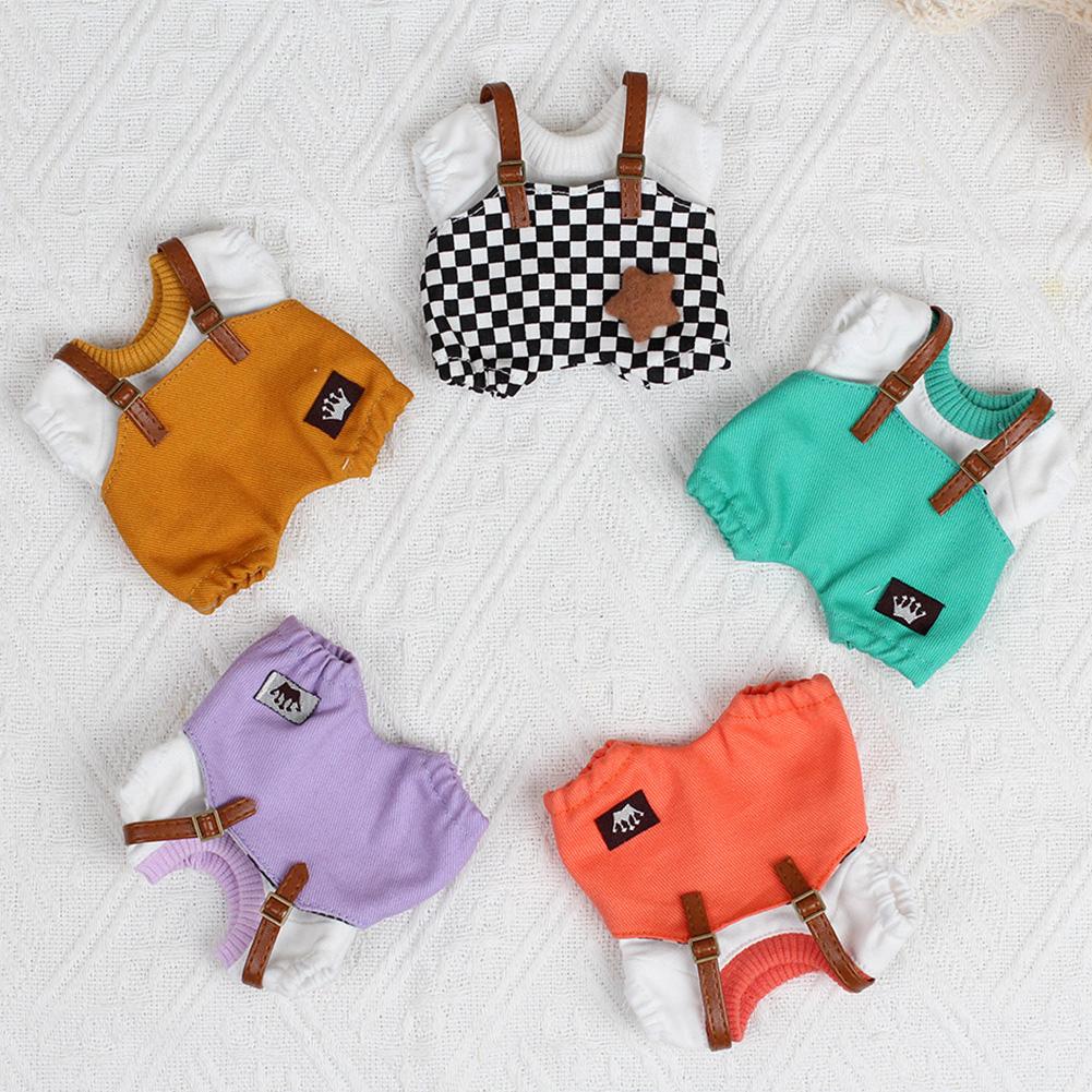 Για 17 εκ. Labubu Ρούχα κούκλας Μόδα Ρούχα Κούκλες Ρούχα κούκλα Ταίριασμα χρώματος Κουκούλες Κούκλες Αξεσουάρ Χαριτωμένη διακόσμηση Μικρά υφάσματα