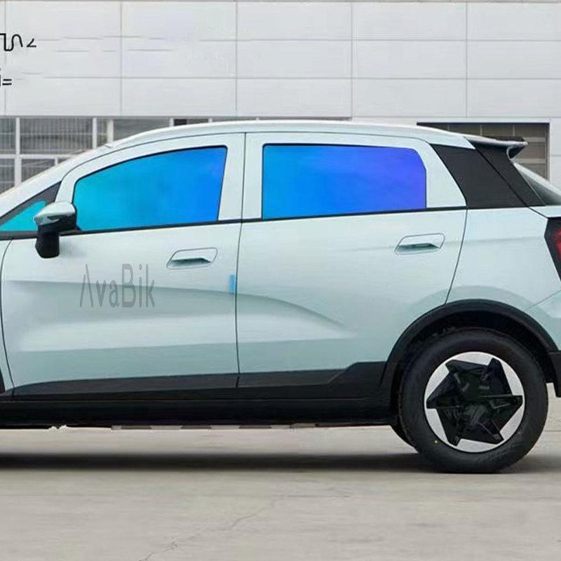 50x150/300CM Boční fólie na zadní sklo automobilu Solární ochrana proti teplu Super fialová Modrá chameleonová Tónování VLT 59% Fólie na čelní sklo