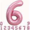 40inch Pink Foil Birthday Balloons Helium Number Ballon Figures Wedding Decor Birthday Party Decorations Baby Shower Globos 5