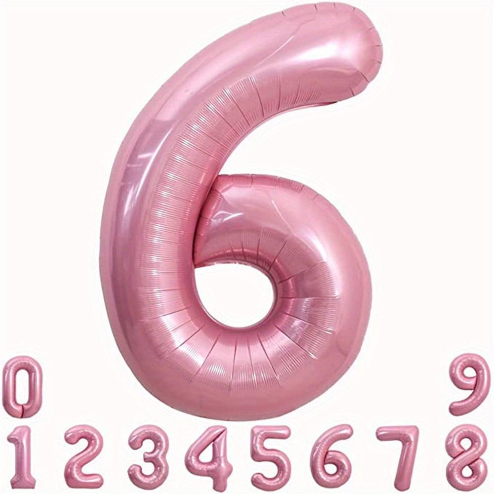 40inch Pink Foil Birthday Balloons Helium Number Ballon Figures Wedding Decor Birthday Party Decorations Baby Shower Globos 5