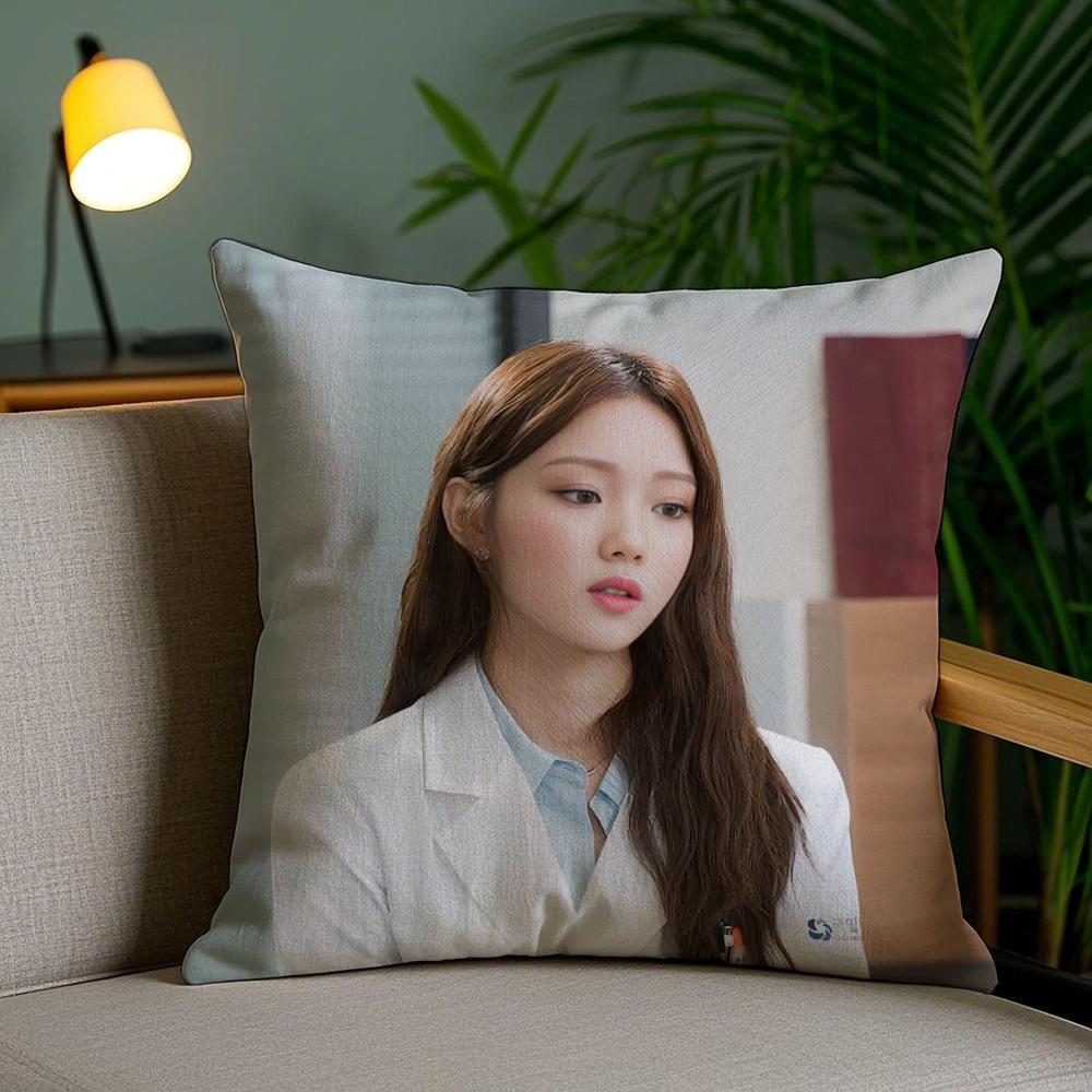SSungkyung LLee ACTOR Pillow Case Silky Elegant Comfort Sofa Bed Invisible Zipper 30X30cm
