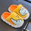 Children's Cotton Slippers for Winter, Boys' Dinosaur Indoor Home, Girls' Baby, Children's Anti Slip Parent-child Cotton Shoes