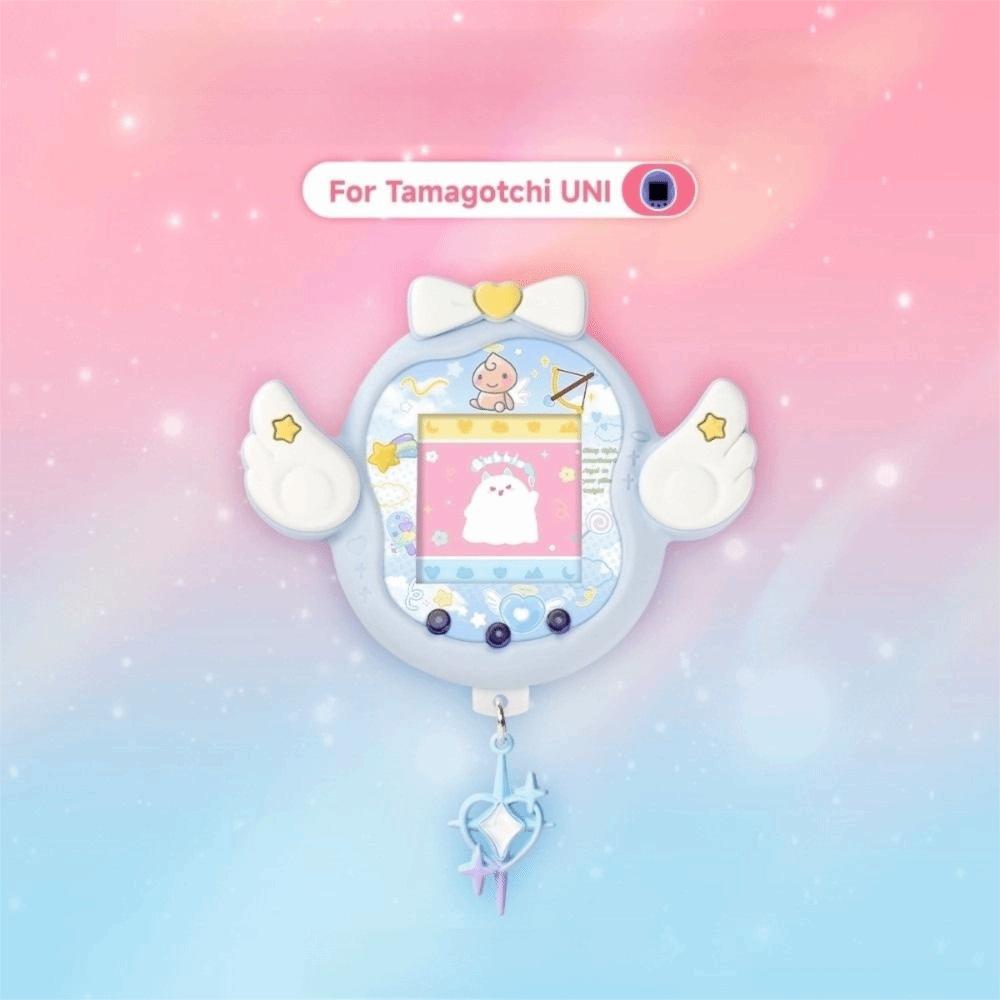 Dust Plug Pendant Protective Cover Decorative Cover for Tamagotchi Uni Electronic Pets Game Toys синий