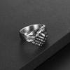 Yintai Feitai Silver Retro Hip Hop Open Ring for Men's Fashionable Grip Style
