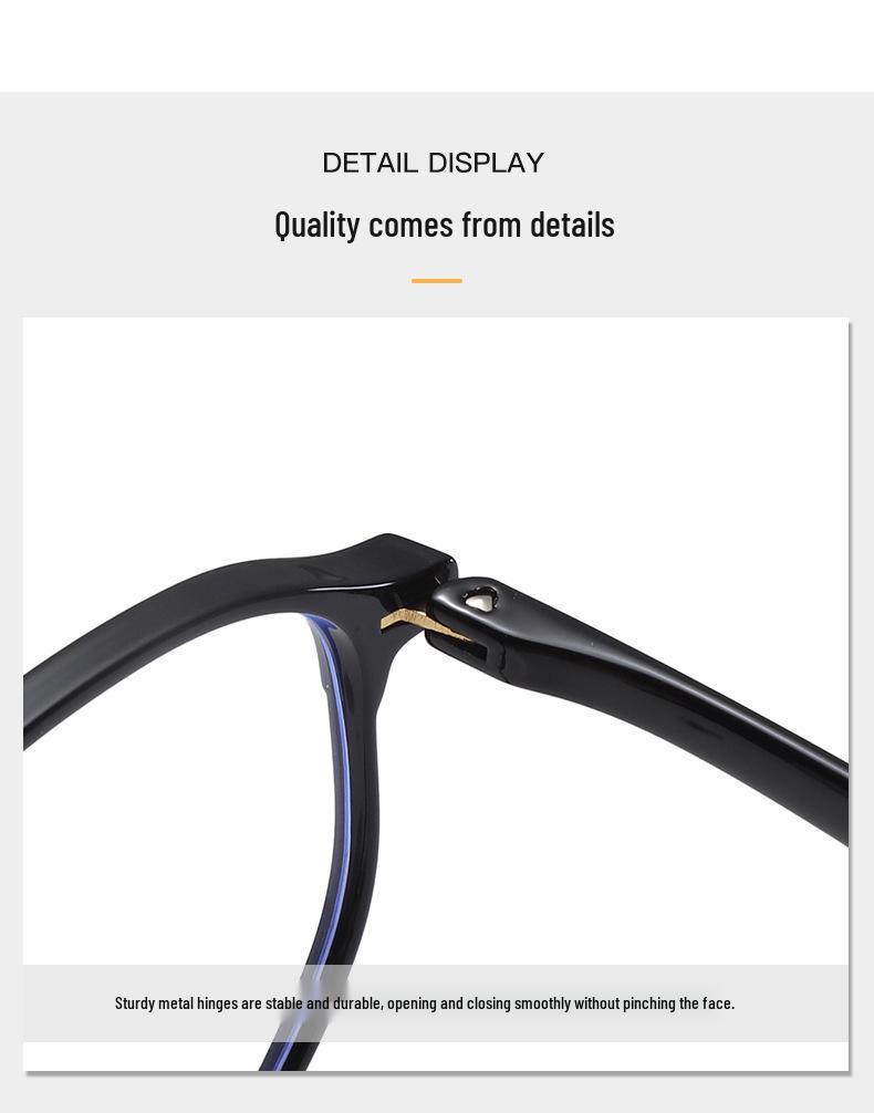 Japanese Ultralight Full-Rim Anti-Blue Light Glasses - Non-Prescription, Prescription-Friendly Frames for Men and Women (Model 9906)