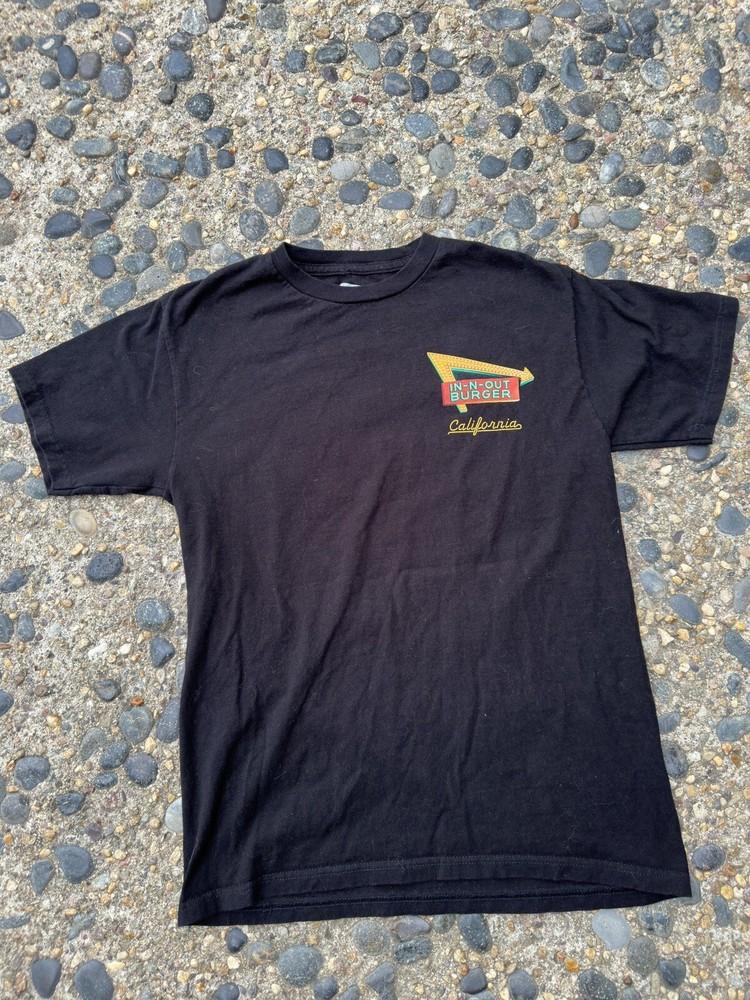 In N Out Burger California  Size Small Black Unisex T-Shirt XXL