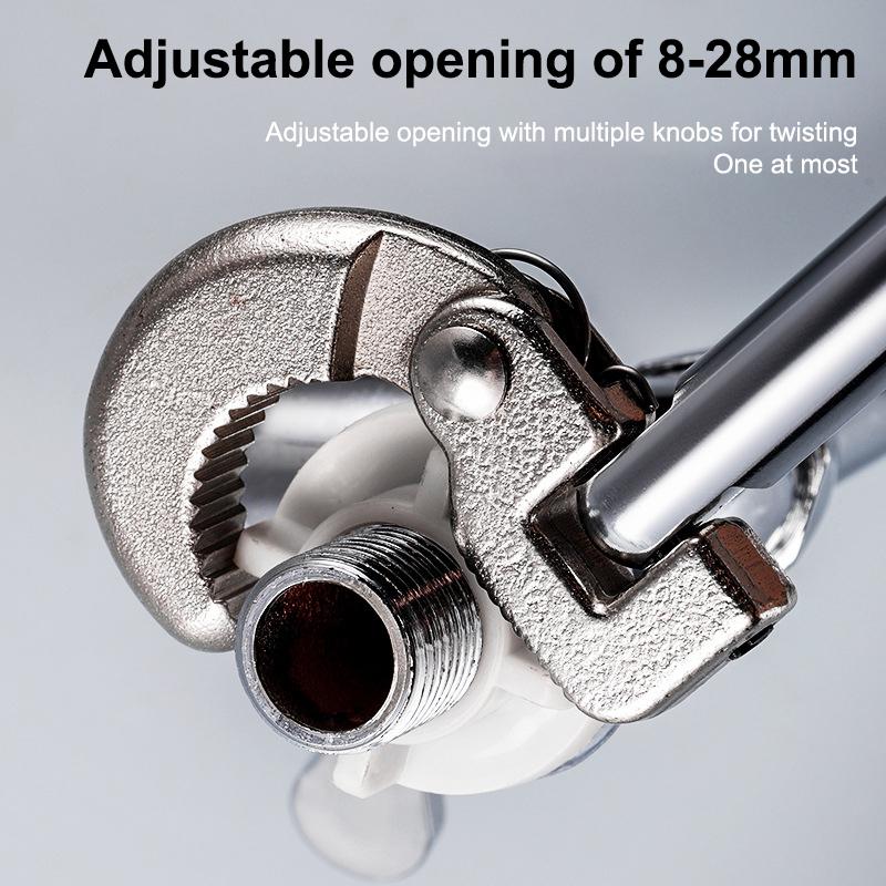 1Pc 180 Degree Rotating Adjustable Basin Spanner For Carbon Steel Tap Nut Spanner Universal Sink Plumbing Repair Hand Tool