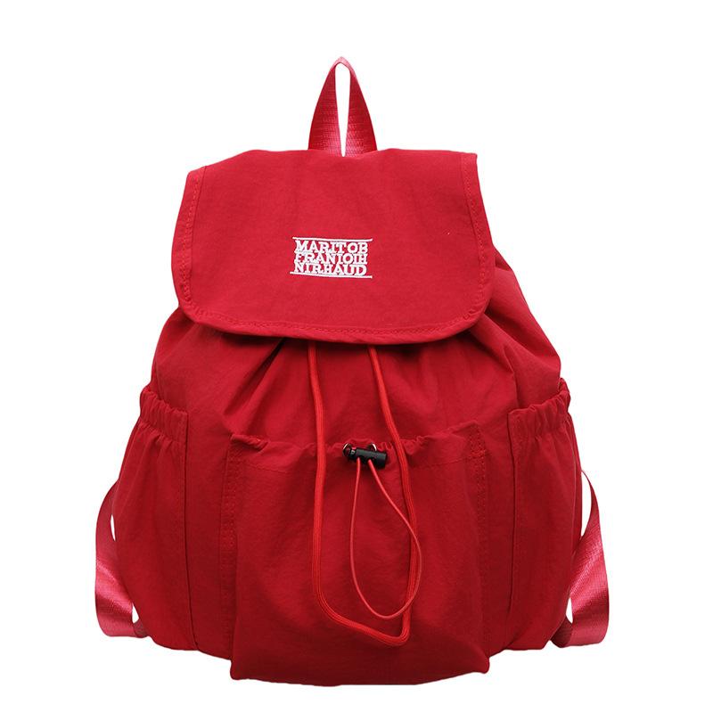 Schoolbag Korean Casual Versatile Nylon Canvas Bag Women's 1011 New Trendy Fashion Backpack Travel Bag Mountaineering Bag