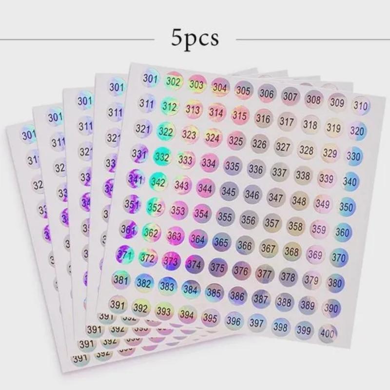 

5 шт. Лак для нігтів Наклейка з номером Етикетка Кольоровий гель-лак Клей Пляшка Помада Наконечники для нігтів Дисплей Марка Нумерація Манікюрний інструмент