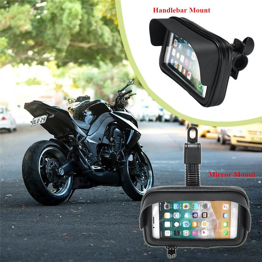 6.3 Inch Waterproof Bike Bicycle Mobile Phone Holder Stand Motorcycle Handlebar Mount Bag Case For Iphone for Samsung