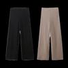 Fashion Style 2024 Spring/Summer New Women's Clothing Elastic Waist Pique Soft High Waist Wide Leg Pants 3644157