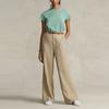 Polo Ralph Lauren Ss22 Solid Color Logo Embroidered Crew Neck Short Sleeve T-Shirt Women Tops Green WMPOKNINCU20519-300